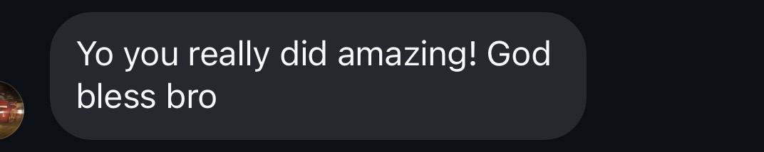 Yo you really did amazing! God bless bro.